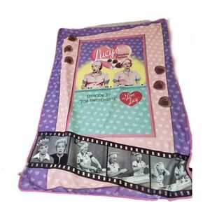 I Love Lucy Blanket Chocolate Factory Fleece Blanket Vintage Episode 39 Classic